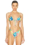Heavy Manners Triangle Front Tie Bikini Top