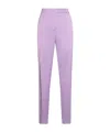 Hebe Studio Lilac Viscose The Lover Pants In Purple