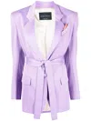 Hebe Studio Lilac Viscose The Lover Blazer In 紫色