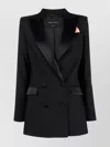 Hebe Studio Bianca Double-breasted Cady Blazer