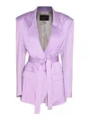 Hebe Studio Lilac Viscose The Lover Blazer In Light Purple