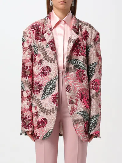 Hebe Studio Blazer  Woman Color Fuchsia In Fuchsia