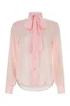 Hebe Studio Pink Chiffon Ava Shirt