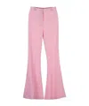 Hebe Studio Casual Pants With Belt Loops In Pink