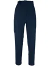 Hebe Studio 'loulou' Linen Trousers In Blau