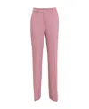 Hebe Studio High Waist Slim Trousers In Pink