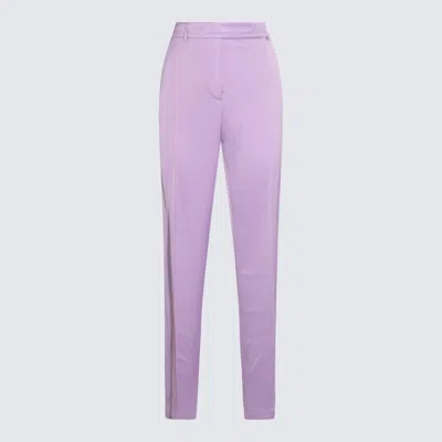 Hebe Studio Lilac Viscose The Lover Pants In Multicolor