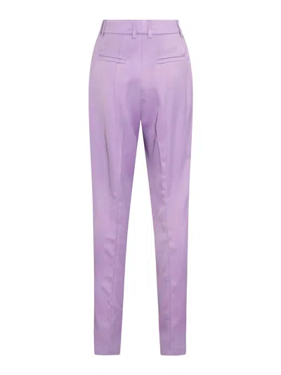 Hebe Studio 'lover' Satin Trousers In Multicolor