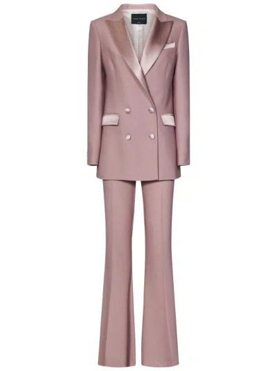 Hebe Studio Powder Pink Cady Powder Pink Cady Suit