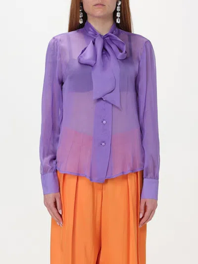 Hebe Studio Shirt  Woman Color Violet In Violet