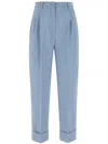Hebe Studio Pants In Blue