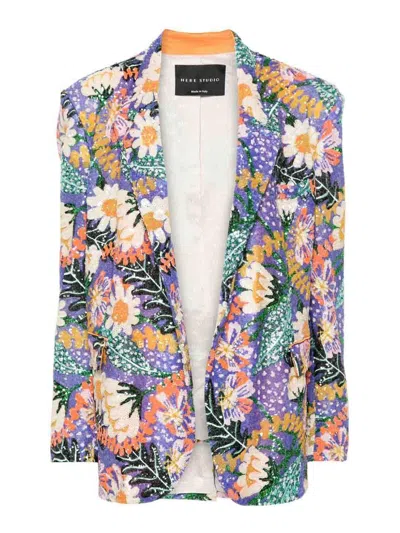 HEBE STUDIO `THE NEW LOVER` SEQUINS BLAZER