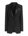 Hebe Studio Woman Blazer Black Size 8 Polyester In Black