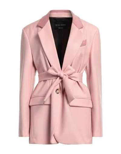 Hebe Studio Woman Suit Jacket Pink Size 10 Wool