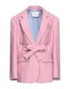 Hebe Studio Woman Suit Jacket Pink Size 0 Polyester In Pink