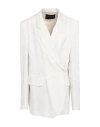 Hebe Studio Woman Blazer White Size 8 Viscose