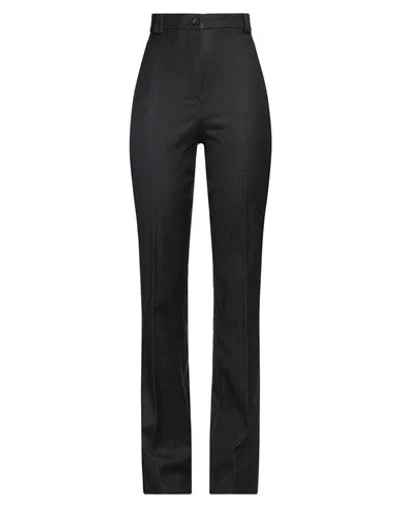 Hebe Studio Woman Jeans Steel Grey Size 10 Virgin Wool, Cotton, Lycra In Black