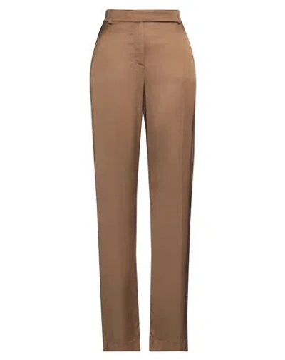 Hebe Studio Woman Pants Camel Size 8 Viscose In Beige