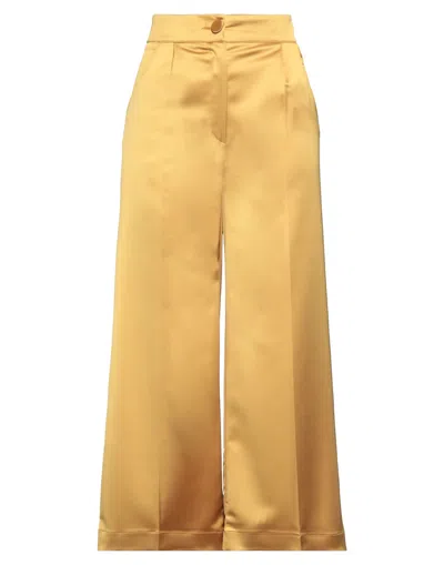 Hebe Studio Pants In Gold