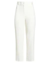 Hebe Studio Woman Pants Ivory Size 8 Polyester In White