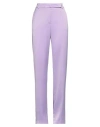 Hebe Studio Woman Pants Lilac Size 8 Polyester, Polyacrylic In Purple