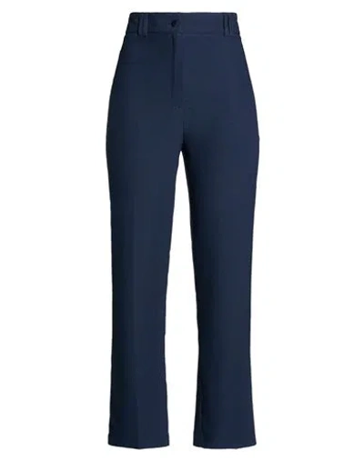 Hebe Studio Woman Pants Navy Size 4 Polyester In Blue