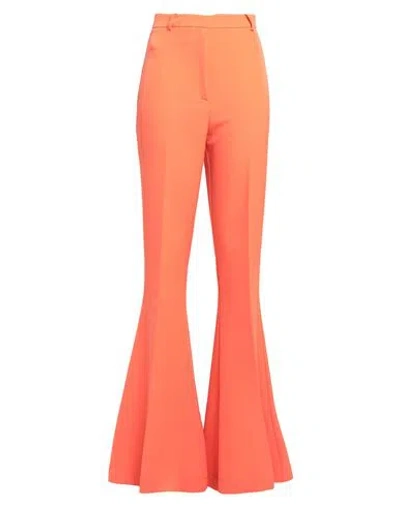 Hebe Studio Woman Pants Orange Size 8 Polyester, Elastane