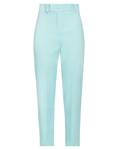 Hebe Studio Woman Pants Sky Blue Size 10 Polyester
