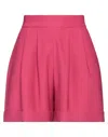 Hebe Studio Woman Shorts & Bermuda Shorts Fuchsia Size 6 Polyester In Pink