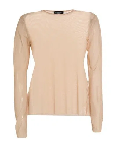 Hebe Studio Woman Top Sand Size 4 Polyamide, Elastane