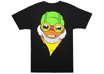 Pre-owned Hebru Brantley Men's  X Bait Fly Boy Tee Shirt In Black