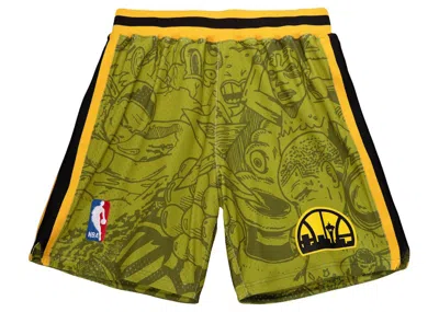 Pre-owned Hebru Brantley Men's  X Mitchell & Ness Seattle Sonics Shorts In Green