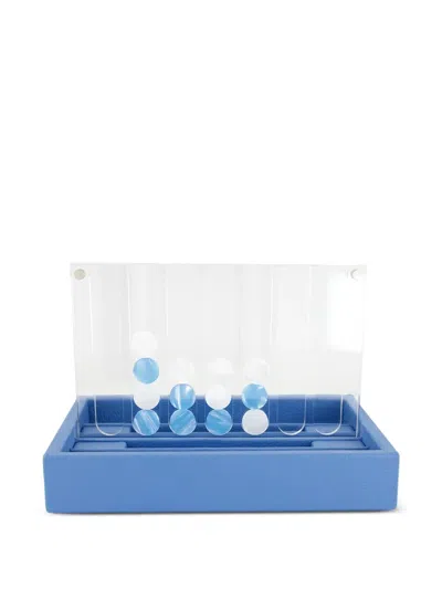 Hector Saxe Connect 4 Leather Game In Blue