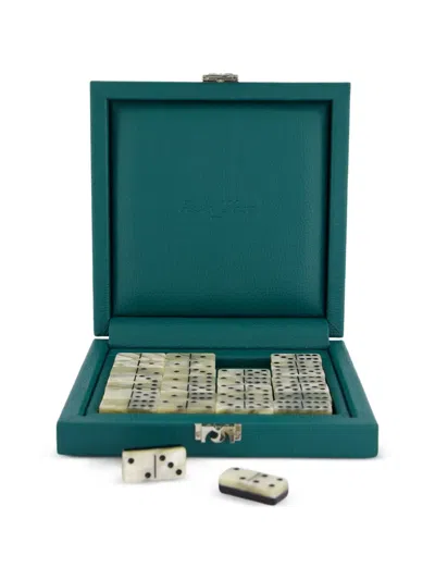 Hector Saxe Domino Leather Game In Green