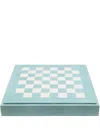 Hector Saxe Embossed-crocodile Leather Chess Set Box In Blau