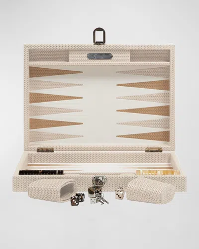 Hector Saxe Gabin Medium Backgammon Set In Brown