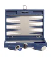 Hector Saxe Leather Backgammon Set In Blue