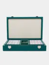 Hector Saxe Leather Mahjong Set  Abask Gift Set In Adult