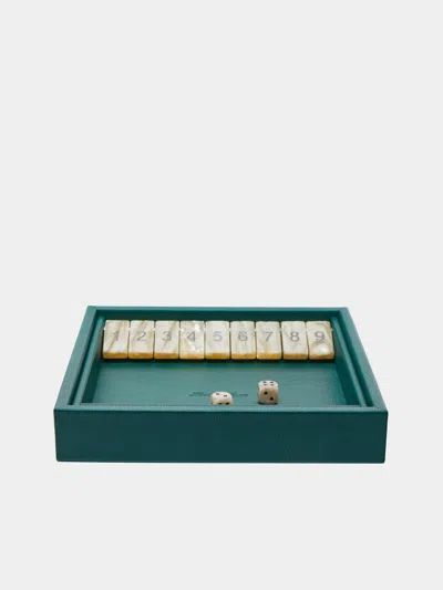 Hector Saxe Leather Shut The Box Set  Abask Gift Set In Green
