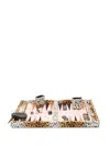 Hector Saxe Brown Leopard Print Backgammon Game In Brown