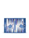 Hector Saxe Medium Baptiste Grained Backgammon In Blue
