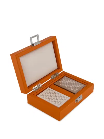 Hector Saxe Orange Coffret Cards Set In Brown