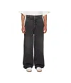 Hed Mayner Black Four-pocket Jeans In Black