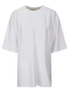 Hed Mayner Black Embroidered Oversized Cotton T-shirt In White
