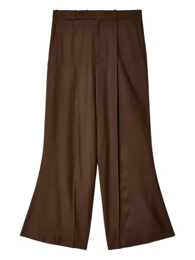 Hed Mayner 压褶阔腿裤 In Brown