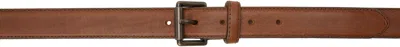 Hed Mayner Brown Pin-buckle Belt In Ha815-201