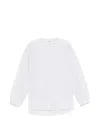 Hed Mayner Check-pattern Collarless Shirt In White