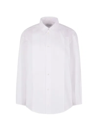 Hed Mayner Cotton Poplin Shirt In White