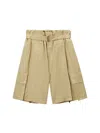 Hed Mayner Cotton Shorts In Neutral