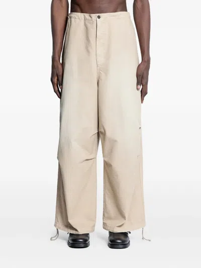 Hed Mayner Cotton Trousers In Multi